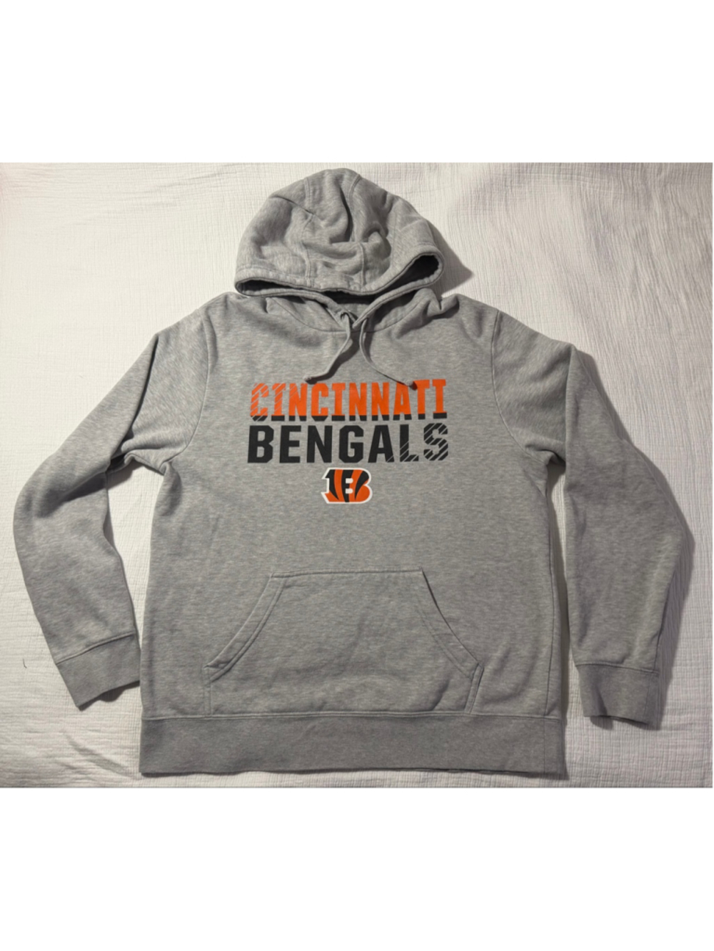 Fanatics Cincinnati Bengals Hoodie Men’s Large Gray NFL Pullover